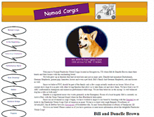 Tablet Screenshot of nomadcorgis.com